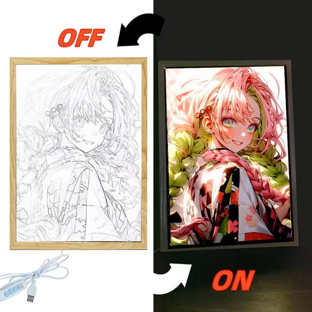 NEW! Anime Light Box Painting