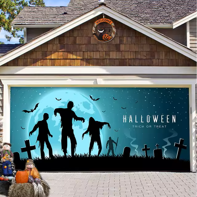 New Designs! Halloween Garage Door Covers